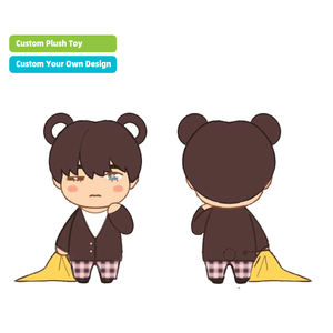 プロモーションぬいぐるみメーカーカスタムロゴソフトぬいぐるみ人間人形マスコット - Product Image 4