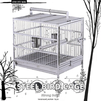 Cage à oiseaux en treillis soudé galvanisé à chaud CE avec mailles carrées, taille personnalisée pour l'élevage de perroquets et de volailles