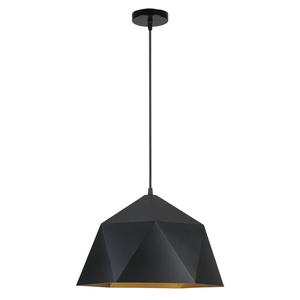 โคมไฟแขวนสีดำและสีทอง 1xE27 ขนาดเส้นผ่านศูนย์กลาง 38 ซม. เหมาะสำหรับการตกแต่งสไตล์โมเดิร์นและสร้างบรรยากาศภายในอาคาร - Product Image 1