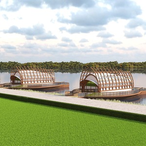 บ้านเรือสำเร็จรูป ดีไซน์ทันสมัยจากไม้ โรงแรมรีสอร์ทสปาลอยน้ำ - Product Image 2