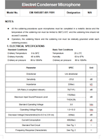 Microphone à condensateur électret haute sensibilité de 10 mm pour écouteurs TWS, ordinateurs portables et assistants vocaux