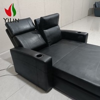 Yilin – Chaise de lit inclinable pour Home cinéma, accoudoir de luxe, siège de cinéma électrique, Chaise de salon en cuir avec fauteuil inclinable