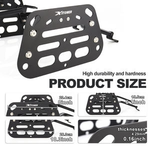 Waximoto apto para Suzuki 2017 950 <span class=keywords><strong>GSXS</strong></span> <span class=keywords><strong>1000</strong></span> 2021-2024, alforja lateral de acero del mercado de accesorios, soporte para portaequipajes - Product Image 6