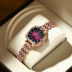 POEDAGAR 712 Luxury Women Watch Dress Elegant Femme <b>Clocks</b> Reloj Stainless Steel Square Waterproof Quartz Ladies Wristwatches - Product Image 6