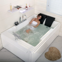 Baignoire de massage Sunrans moderne spa autoportante Offre Spéciale de luxe pour salle de bain baignoire intérieure en acrylique multifonctionnelle avec bain à remous