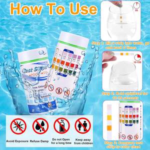Bandelettes de test de <span class=keywords><strong>PH</strong></span>/alcalinité totale/<span class=keywords><strong>chlore</strong></span> résiduel 3 en 1 pour piscine, papier de test de <span class=keywords><strong>PH</strong></span> quotidien pour eau, <span class=keywords><strong>bandelette</strong></span> de test d'alcalinité pour aquarium - Product Image 4