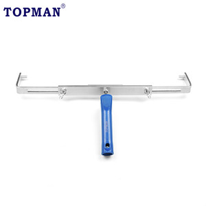 Topman nặng nhiệm vụ có thể điều chỉnh nhôm đôi cánh tay sàn sơn Con lăn bàn chải Khung xử lý 12 '-18' cho phần mở rộng cực DIY lớp - Product Image 2