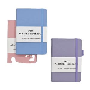 Custom logo A6 Hardcover Notebook with Pen Holder Journal with High Quality Custom <b>Leather</b> <b>Diary</b> - Product Image 4