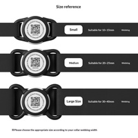 Étui de protection AirTag avec code QR et localisateur Apple pour animal de compagnie, étiquette anti-perte, plaque nominative pour chien, design de dessin animé