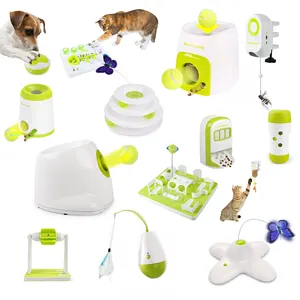 Dierbenodigdheden Automatische Smart Bal Launcher Producten Fabrikant Interactieve Elektronische Puzzel Beweging Huisdier Speelgoed Voor Honden Katten