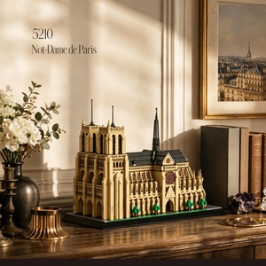 5210 <span class=keywords><strong>Notre</strong></span>-<span class=keywords><strong>Dame</strong></span> De Paris, Bloques de Construcción Arquitectónicos al por Mayor, <span class=keywords><strong>Serie</strong></span> de Juguetes para Modelos de Lugares Emblemáticos de la Ciudad, Juego Educativo y Venta al por Menor - Product Image 5
