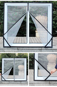 Muỗi Cửa sổ lưới màn hình phòng chống muỗi cửa sổ muỗi Net Rèm bảo vệ côn trùng Wasp cửa sổ màn hình với dây kéo - Product Image 5