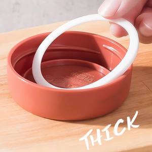 Paquete de 4 recipientes de avena para la noche con tapas, tarros de vidrio de 16oz, preparación de comidas, ensaladas, <span class=keywords><strong>cereales</strong></span>, aperitivos, pudín, almacenamiento de yogur - Product Image 5