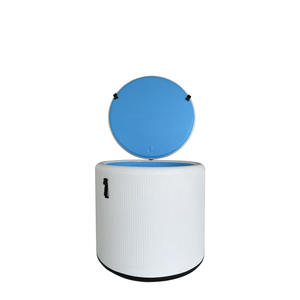 新しい形の氷浴槽回復浴槽グレーブルーカラープラスチックカスタマイズされた屋外コールドプランジSPA浴槽 - Product Image 1