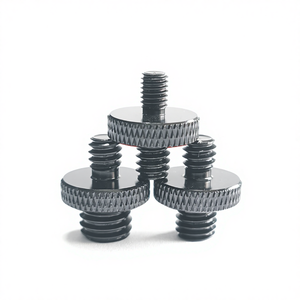 Vis de caméra 1/4 3/8, vis de conversion 1/4 M5 M8 M10, adaptateur de tête de trépied, vis de support de diffusion en direct, fabrication chinoise, non usinée par CNC - Product Image 3