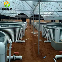 Réservoir d'aquaculture à pression ouvert |   Réservoir d'eau en matériau galvanisé pour l'élevage de poissons avec une productivité de 10 000 L/heure