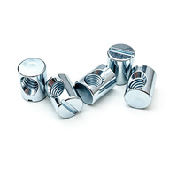 Écrou à rainure transversale SC5380 M6 en acier au carbone zingué, connecteur de meubles pour l'assemblage de placards, armoires, tables et chaises