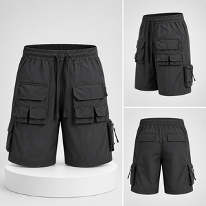 OEM New Style Street Wear High Street <b>Shorts</b> <b>Long</b> Drawstring Elastic FOG Men <b>Cargo</b> <b>Shorts</b> - Product Image 1