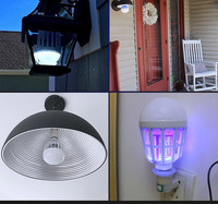 Lámpara Antimosquitos LED, Exterminador Electrónico de Insectos y Moscas, Guirnalda de Luces LED