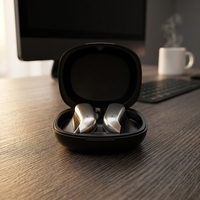 Untuk Headset 6.0 2026 Baru, Earphone Nirkabel Model Gantung Telinga, Non-In-Ear, untuk Olahraga Lari, Chipset Zhongke Lanxun, Baterai 3-5 Jam