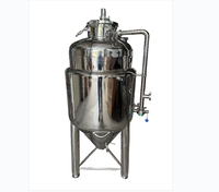 Fermenteur conique en acier inoxydable de qualité alimentaire 100-200 L (26-53 Gal) avec contrôle de température et de pression par PLC pour la fabrication de bière artisanale