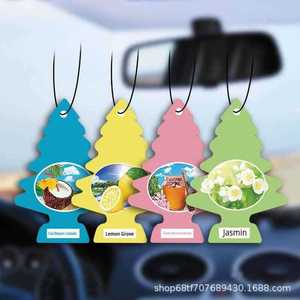 Ambientador en lámina para coche, accesorio interior de larga duración, elimina olores, exclusivo transfronterizo, papel perfumado con aroma a árbol de Navidad - Product Image 4