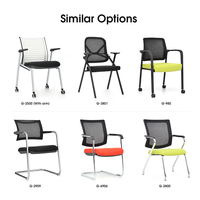 Tables et chaises de formation modernes en maille pour salles de conférence, chaise de formation de bureau avec roulettes, chaise d'étudiant avec tablette – Vente en gros