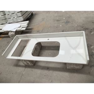 Encimera de Cuarzo Calacatta Moderna 2026, Losas de Cuarzo con Vetas Grises Calacatta para Baño - Product Image 3