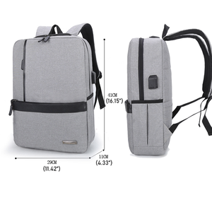 impermeable uso diario <span class=keywords><strong>de</strong></span> gran capacidad USB puerto <span class=keywords><strong>de</strong></span> auriculares <span class=keywords><strong>de</strong></span> viajes <span class=keywords><strong>de</strong></span> negocios bolsas mochila para los hombres - Product Image 3