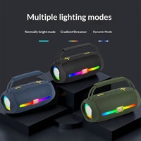 Sistem Audio Dual-speaker RGB untuk Penggunaan Luar Ruangan, Portabel, Subwoofer Berkualitas Tinggi, Suara Jernih, Cocok untuk Rumah dan Desktop, Desain Baru yang Dapat Digunakan di Luar Negeri