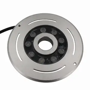 316L Nước Bằng Thép Không Gỉ Phun Chiếu Sáng IP68 Không Thấm Nước 24V 48W DMX512 RGBW LED Khô Sàn Ánh Sáng Đài Phun Nước