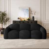 VOXHOME USA Dropshipping Vorrätig Modernes Schwarzes Lounge-Sofa für Wohnzimmer Schlafzimmer Möbel Vakuumkomprimiertes Cloud-Sofa Couch