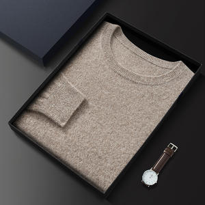 Maglione da Uomo in <span class=keywords><strong>Cashmere</strong></span> di Alta Qualità Top in Misto Lana e <span class=keywords><strong>Cashmere</strong></span> all'Ingrosso Maglieria Invernale da Uomo in Lana - Product Image 3