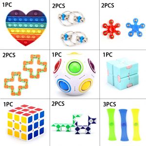 0081 Cubo Infinito Antiestrés, Juguetes Sensoriales Wacky Track, Spinner de Burbujas Push Pop, Material PVC/EVA, Set para Niños - Product Image 2
