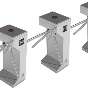 304 Stainless Steel Gate Access Control System Tripod Turnstile Fingerprint Reader <b>Drop</b> Arm Barrier Turnstile Gate (TS1000) - Product Image 5