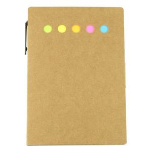 Lot de blocs-notes fonctionnels personnalisés en forme de coquille avec porte-stylo, couverture en papier kraft économique pour mémos – Vente en gros fabricant - Product Image 5