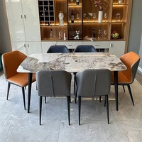 Ensemble de table et chaises de salle à manger de luxe pour 4 à 6 personnes