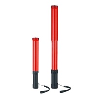 Bâton de signalisation de sécurité LED télescopique et extensible pour la circulation piétonne, avec clignotement réglable, vente en gros