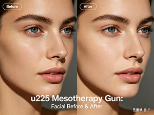 Inyector de <span class=keywords><strong>Mesoterapia</strong></span> U225 Mesogun 2 en 1 con Certificación CE, Dispositivo Portátil para el Cuidado <span class=keywords><strong>Facial</strong></span> y del Cuero Cabelludo, Directo de Fábrica, 1 Año de Garantía - Product Image 3