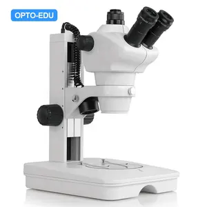 Vertical Rotation Zoom BaoMic XTJ-4600 Binocular Continuous Zoom Stereo Microscope,Microscope Magnification:20~40X,LED Light Source,Zoom Mode 