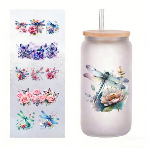Pegatinas de Transferencia de Serigrafía PET Personalizadas, Impermeables, con Diseño de <span class=keywords><strong>Bluey</strong></span> y Protección UV, para Envolturas de Vasos, para Vasos de 16oz/20oz/24oz/40oz, Tazas y Botellas de Vidrio - Product Image 1