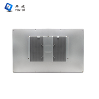 PC industriel sans ventilateur avec écran tactile capacitif de 23,8 pouces, étanche, double LAN, double COM, affichage HD, Intel J6412 I3 I5 I7