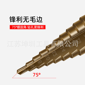 Brocas escalonadas métricas con vástago hexagonal 4-12 4-20 4-32 de acero de alta velocidad para perforación de acero - Product Image 2