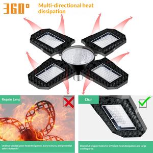 Lampada LED Pieghevole E27 100W per Coltivazione Piante, Lampadina a Spettro Rosso-Blu Regolabile per Verdure da Interno, Piante Grasse, Piantine - Product Image 2