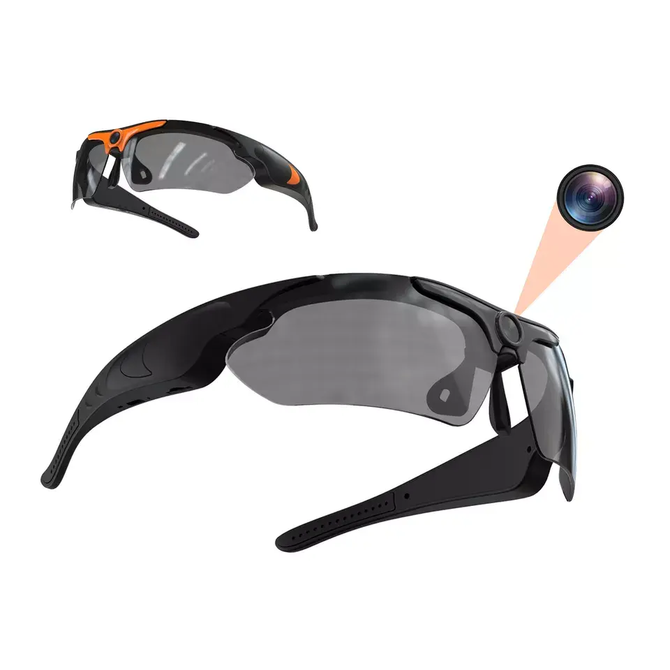 Lunettes d'action intelligentes, enregistreur vidéo de haute qualité, lunettes de Sport, caméra 1080p, lunettes de soleil