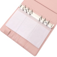 FB TK  Vente chaude 8 pochettes pour cartes format A6 avec 6 trous pour classeur à fermeture éclair pour classeur à 6 anneaux, pochettes pour feuilles mobiles
