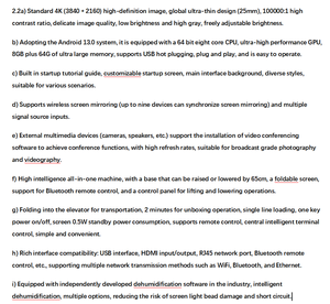 Pantalla LED F-Board 4K MIP Plegable Todo en Uno con Android para Videoconferencias, Paso de Píxeles Pequeño de 0.78 mm, 135 Pulgadas, con IA - Product Image 5