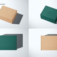Boîte en carton ondulé avec logo personnalisé, boîte cadeau pliable en carton, boîte cadeau en papier E Flute pour l'expédition de ballons de sport