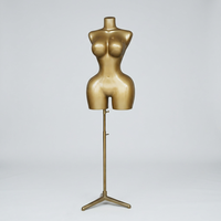 Mannequin buste femme brésilien en plastique, ajustable, grande taille, sexy, pour robe de mariée, avec poitrine et fessier prononcés, sans tête