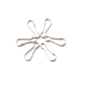 Заводская дешевая Серебряная подвесная пряжка, небольшие инструменты, пустые кольца для ключей, металлические железные Пружинные крючки, зажим